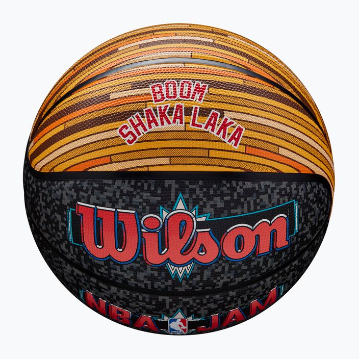 Krepšinio kamuolys Wilson NBA Jam Outdoor black/gold dydis 7 4