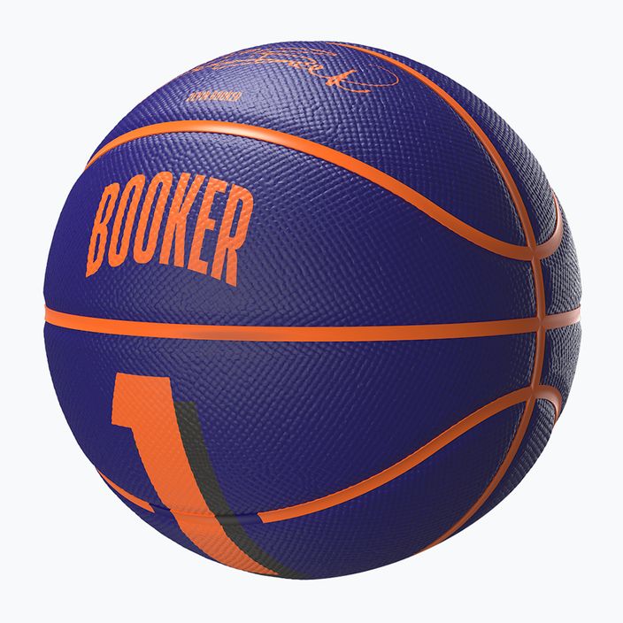 Vaikiškas krepšinio kamuolys Wilson NBA Player Icon Mini Booker navy dydis 3 3