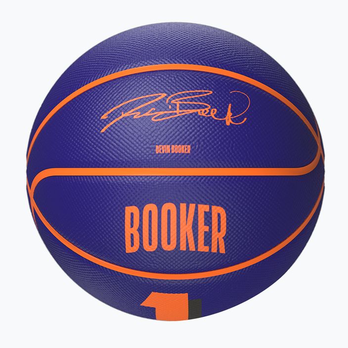 Vaikiškas krepšinio kamuolys Wilson NBA Player Icon Mini Booker navy dydis 3 4