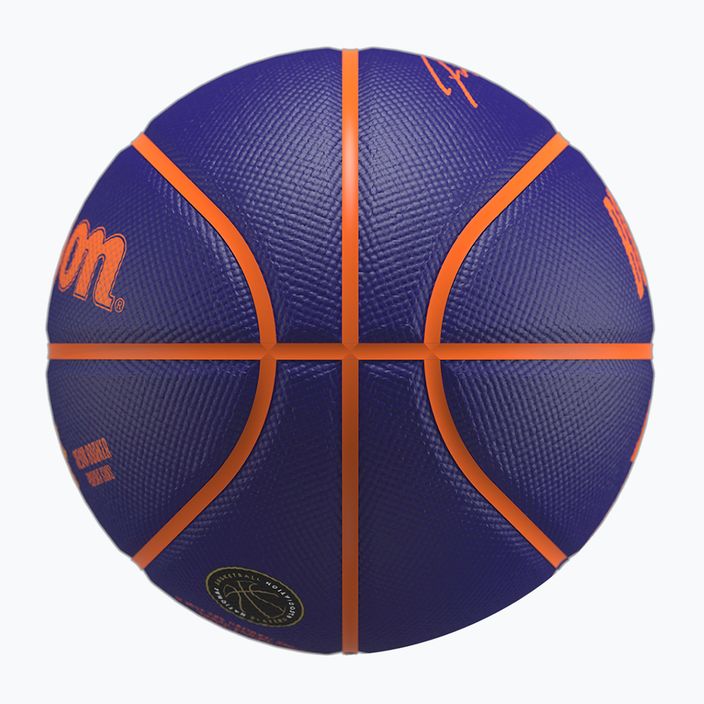 Vaikiškas krepšinio kamuolys Wilson NBA Player Icon Mini Booker navy dydis 3 6