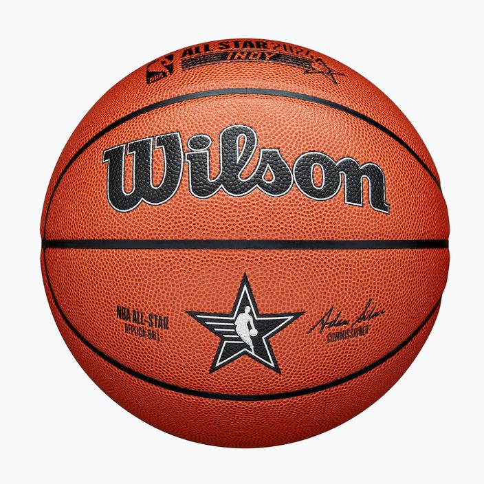 Krepšinio kamuolys Wilson 2024 NBA All Star Replica + dėžutė brown dydis 7