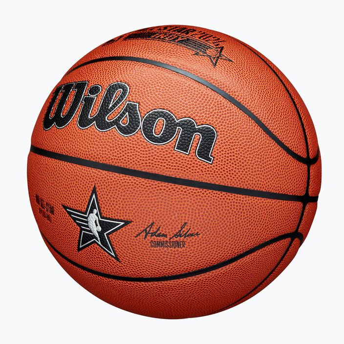 Krepšinio kamuolys Wilson 2024 NBA All Star Replica + dėžutė brown dydis 7 3