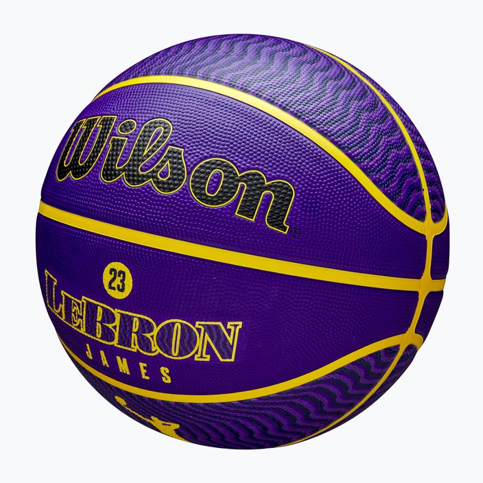 Krepšinio kamuolys Wilson NBA Player Icon Outdoor Lebron blue dydis 7 3