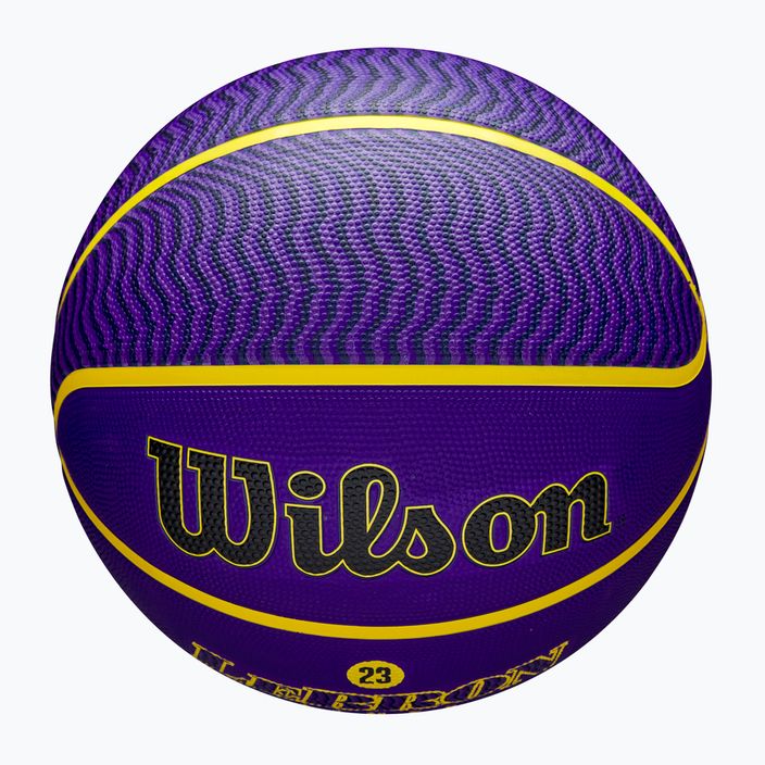 Krepšinio kamuolys Wilson NBA Player Icon Outdoor Lebron blue dydis 7 4
