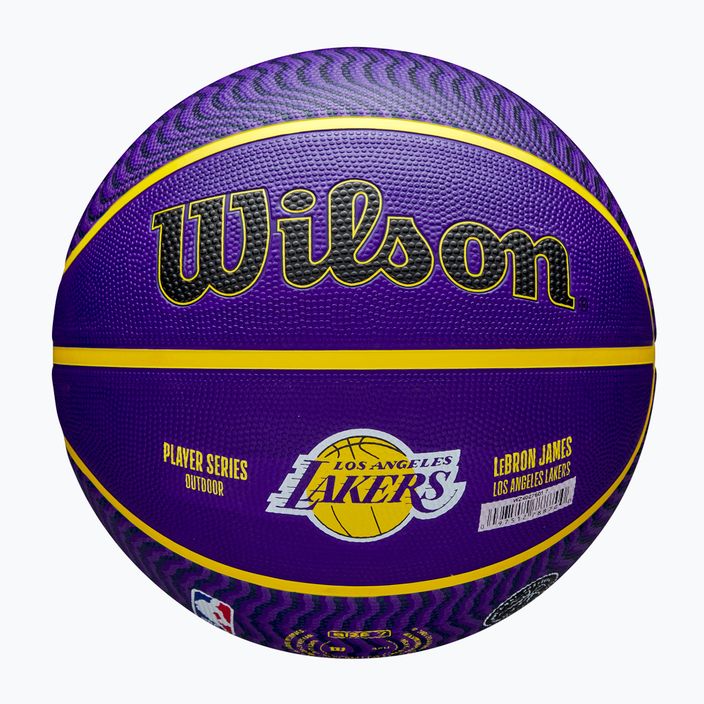 Krepšinio kamuolys Wilson NBA Player Icon Outdoor Lebron blue dydis 7 5
