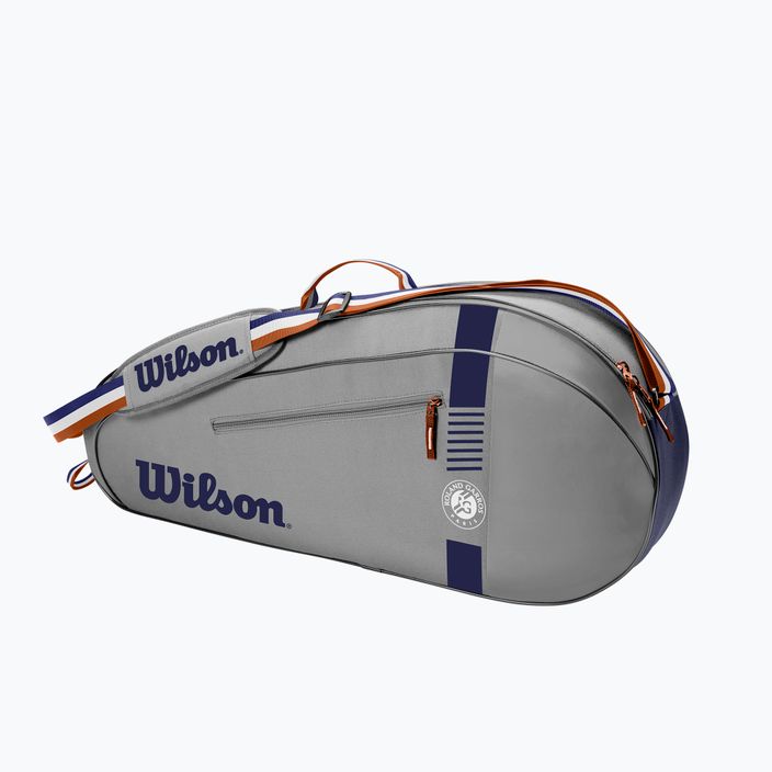 Wilson Team 3 pakuotės Rolland Garros teniso krepšys pilkos spalvos WR8019201001 12