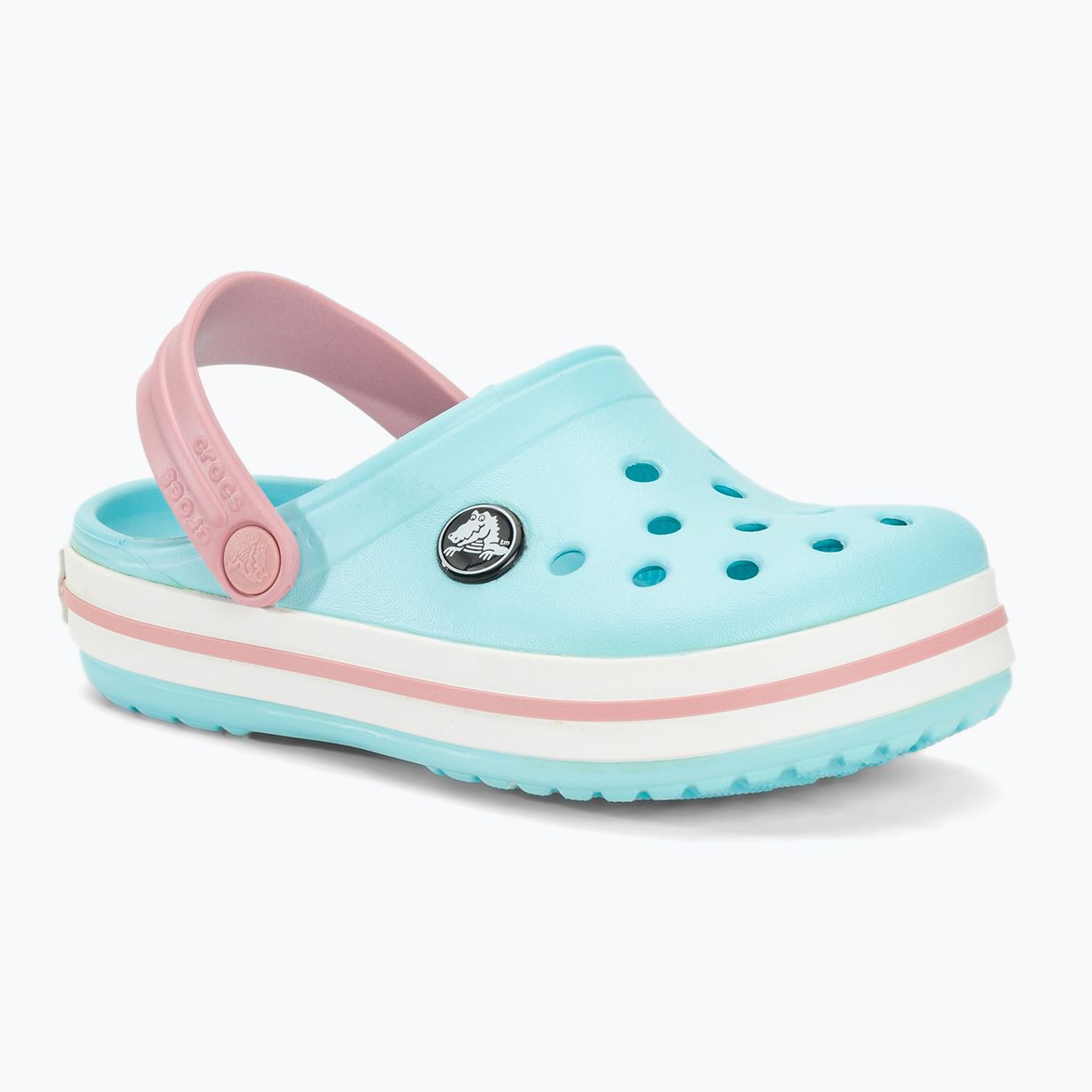 Vaikiškos šlepetės Crocs Crocband Clog ice blue/white 2