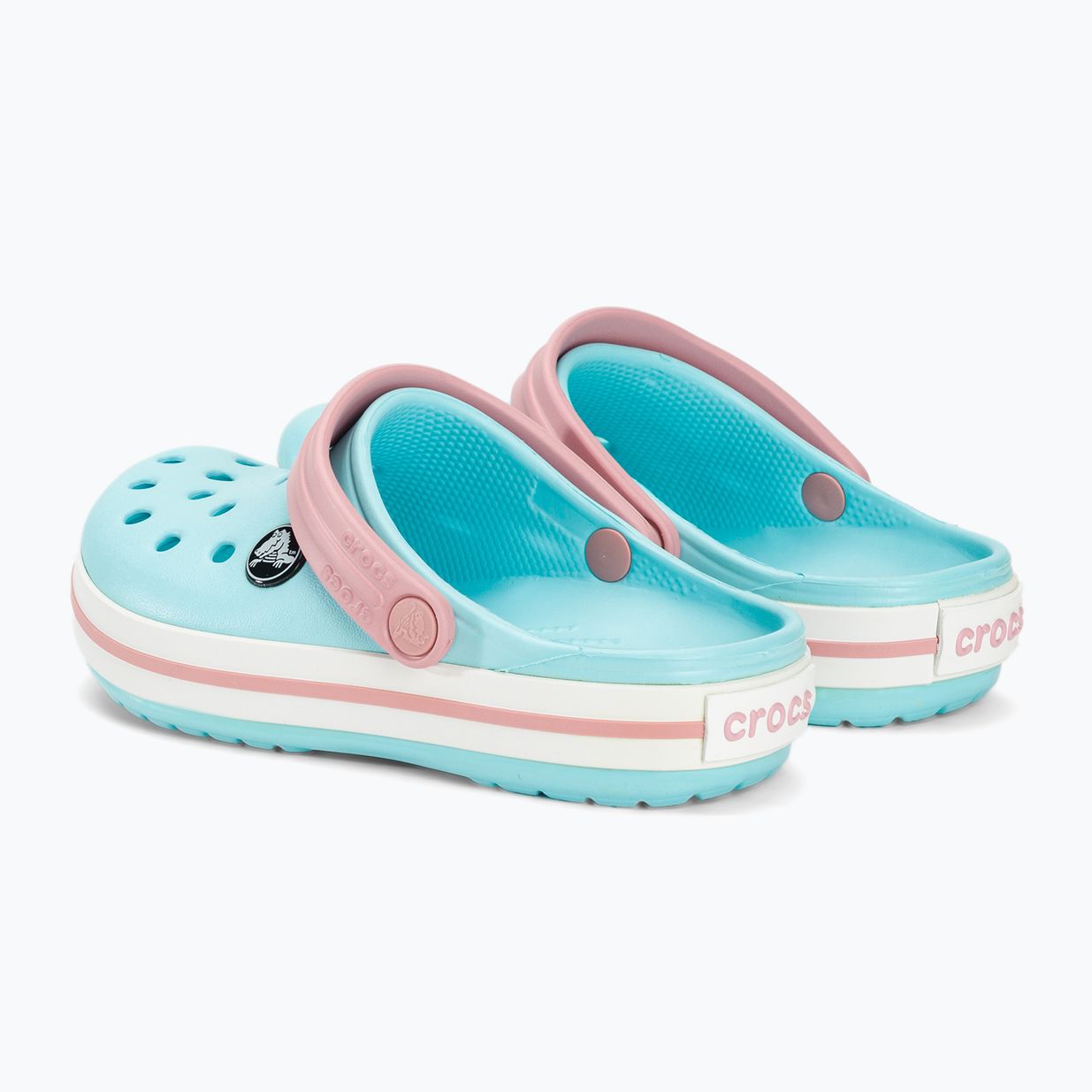 Vaikiškos šlepetės Crocs Crocband Clog ice blue/white 4