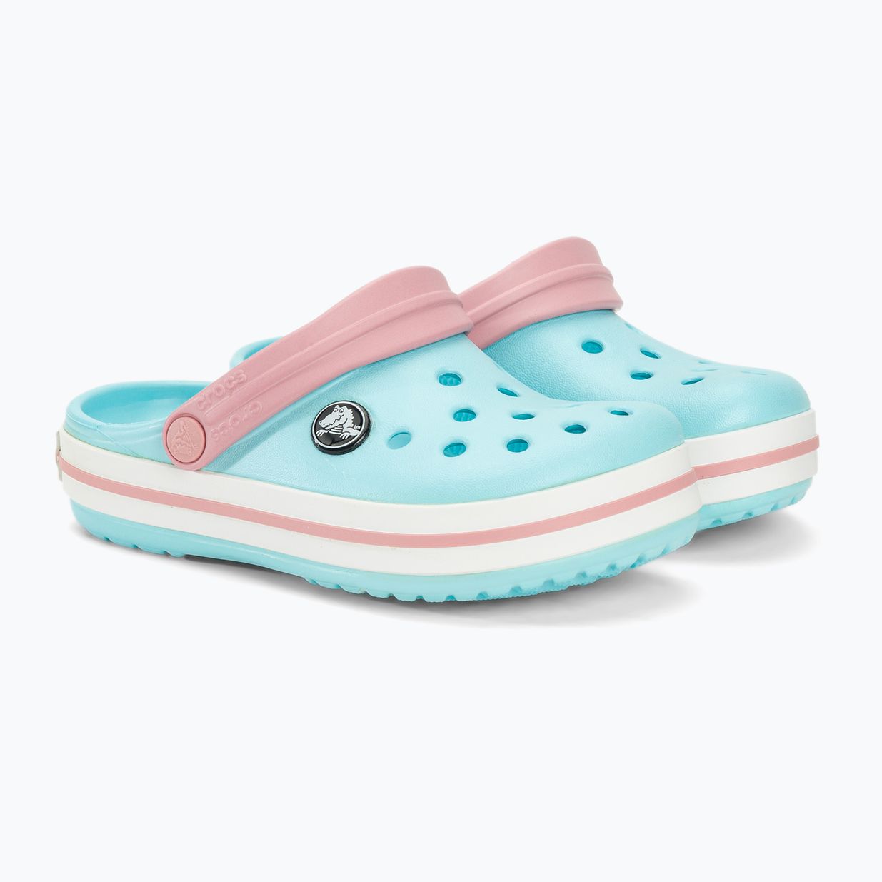 Vaikiškos šlepetės Crocs Crocband Clog ice blue/white 5