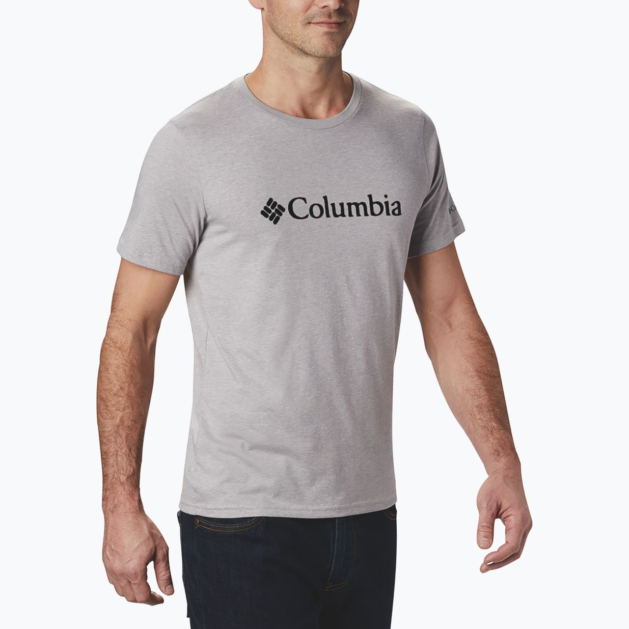 Vyriški marškinėliai Columbia CSC Basic Logo columbia grey heather