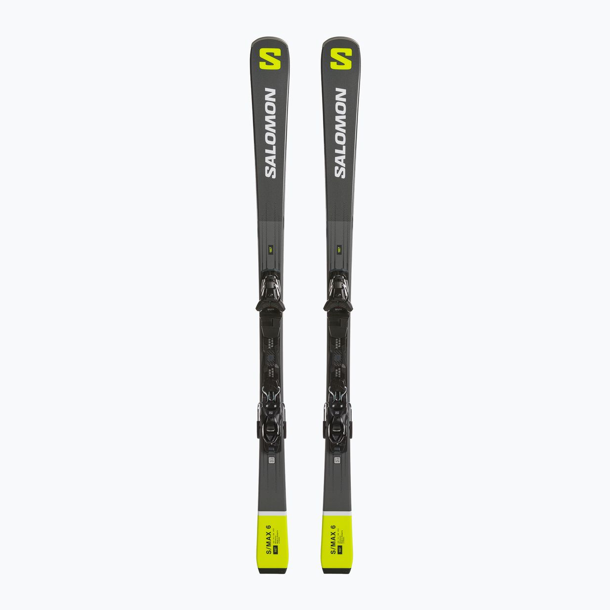 Salomon S/Max 6 + M10 GW L80 castelrock/safety yellow/white kalnų slidės