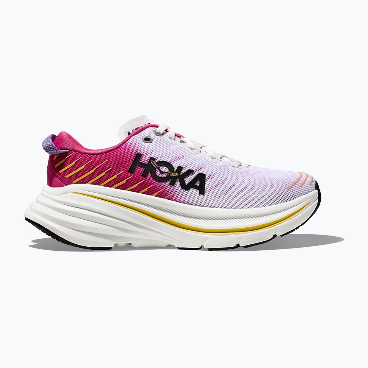 Moteriški bėgimo bateliai HOKA Bondi X blanc de blanc/pink yarrow 11