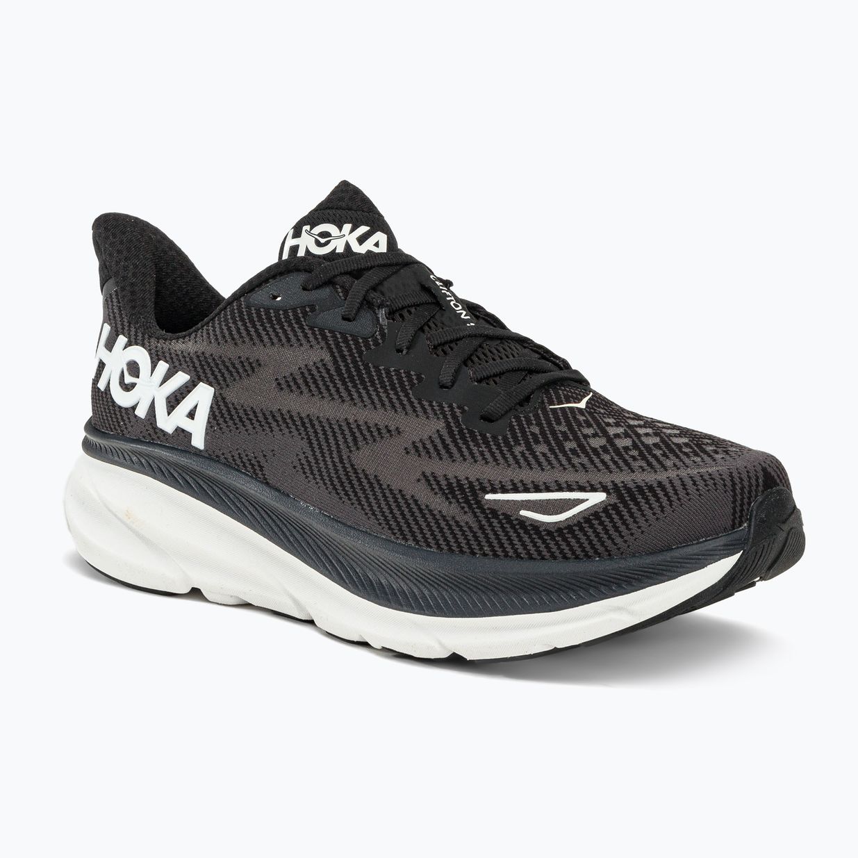 HOKA vyriški bėgimo bateliai Clifton 9 black 1127895-BWHT