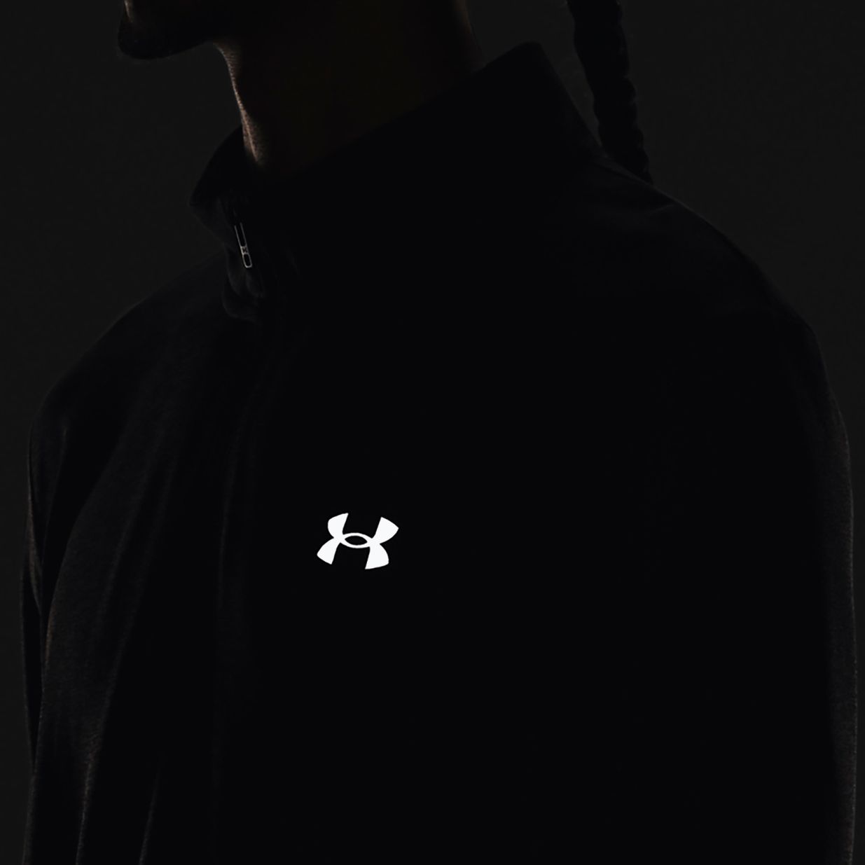 Vyriški bėgimo marškinėliai ilgomis rankovėmis Under Armour Seamless Stride 1/4 Zip black/reflective 6