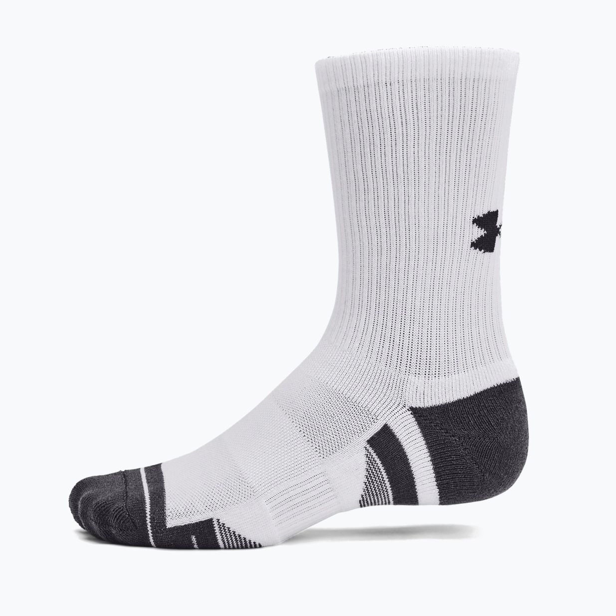 "Under Armour Performance Tech" 3 vnt. "Crew" kojinių balta/balta/pilka 8