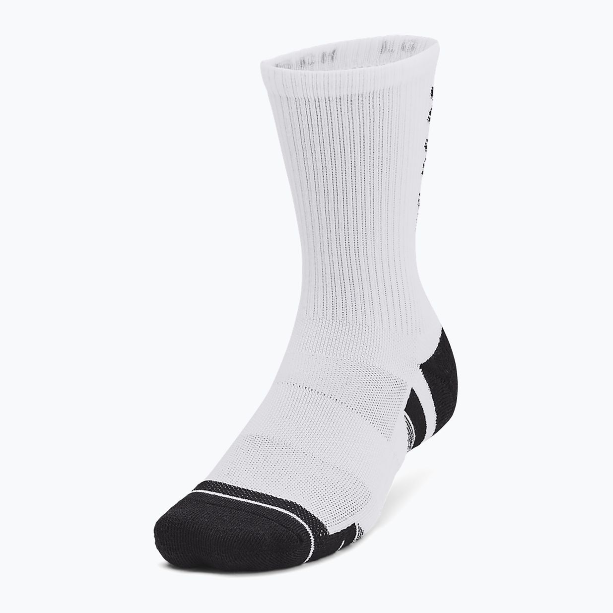 Treniruočių kojinės Under Armour Perf Tech Nov Crew 3P white/white/black