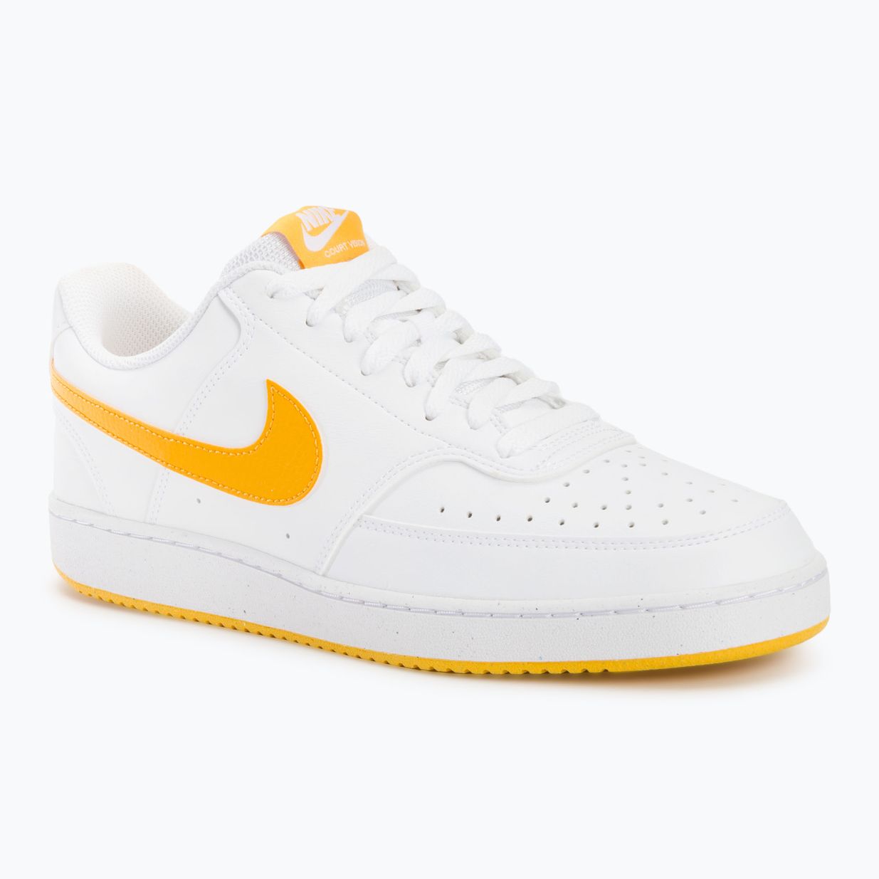 Vyriški batai Nike Court Vision Low Next Nature white/university gold