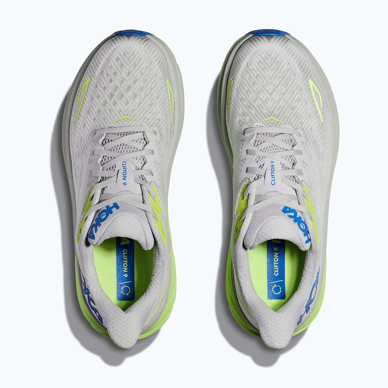 Vyriški bėgimo bateliai HOKA Clifton 9 stardust/electric cobalt 8