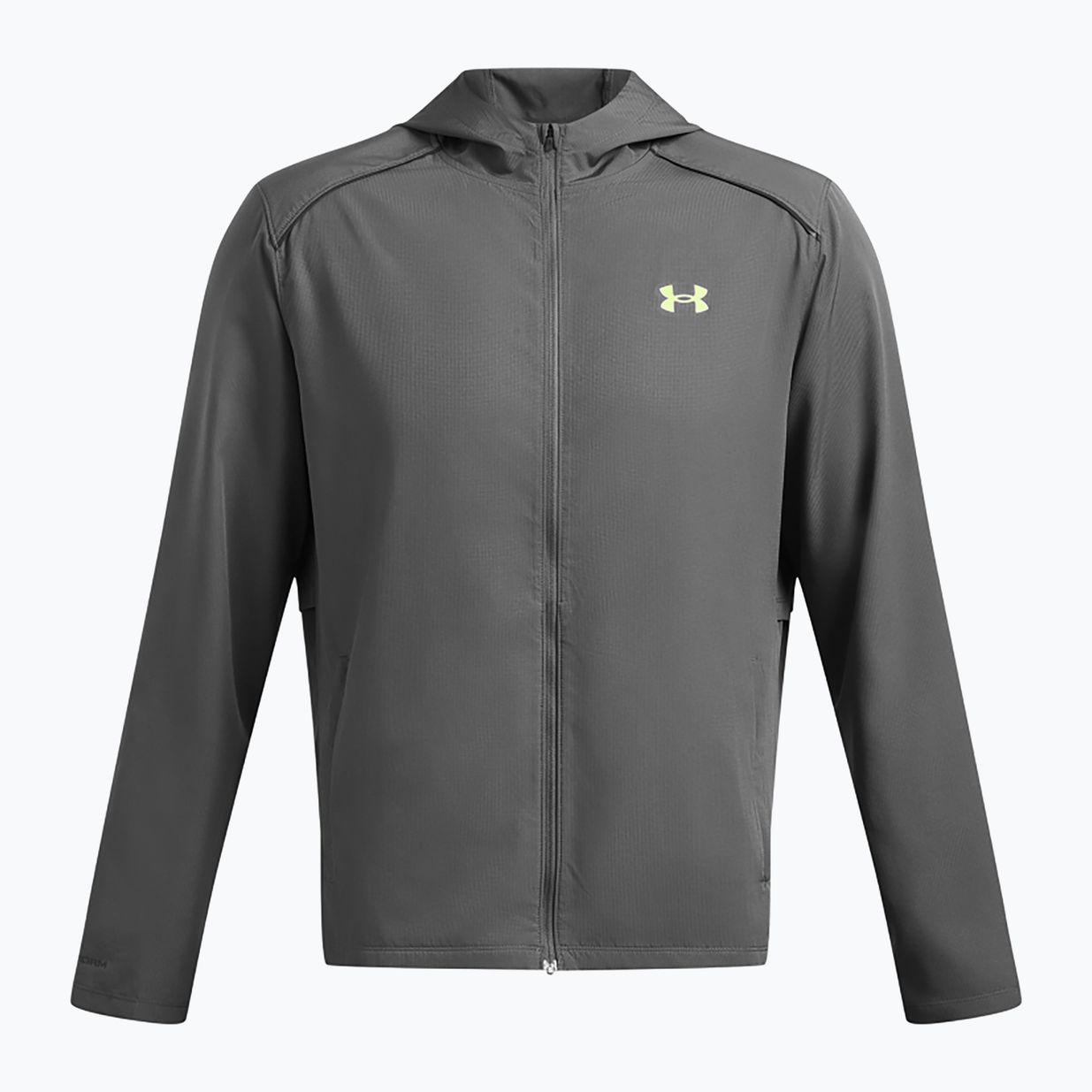 Vyriška bėgimo striukė Under Armour Storm Run Hooded castlerock/morph green/reflective 3