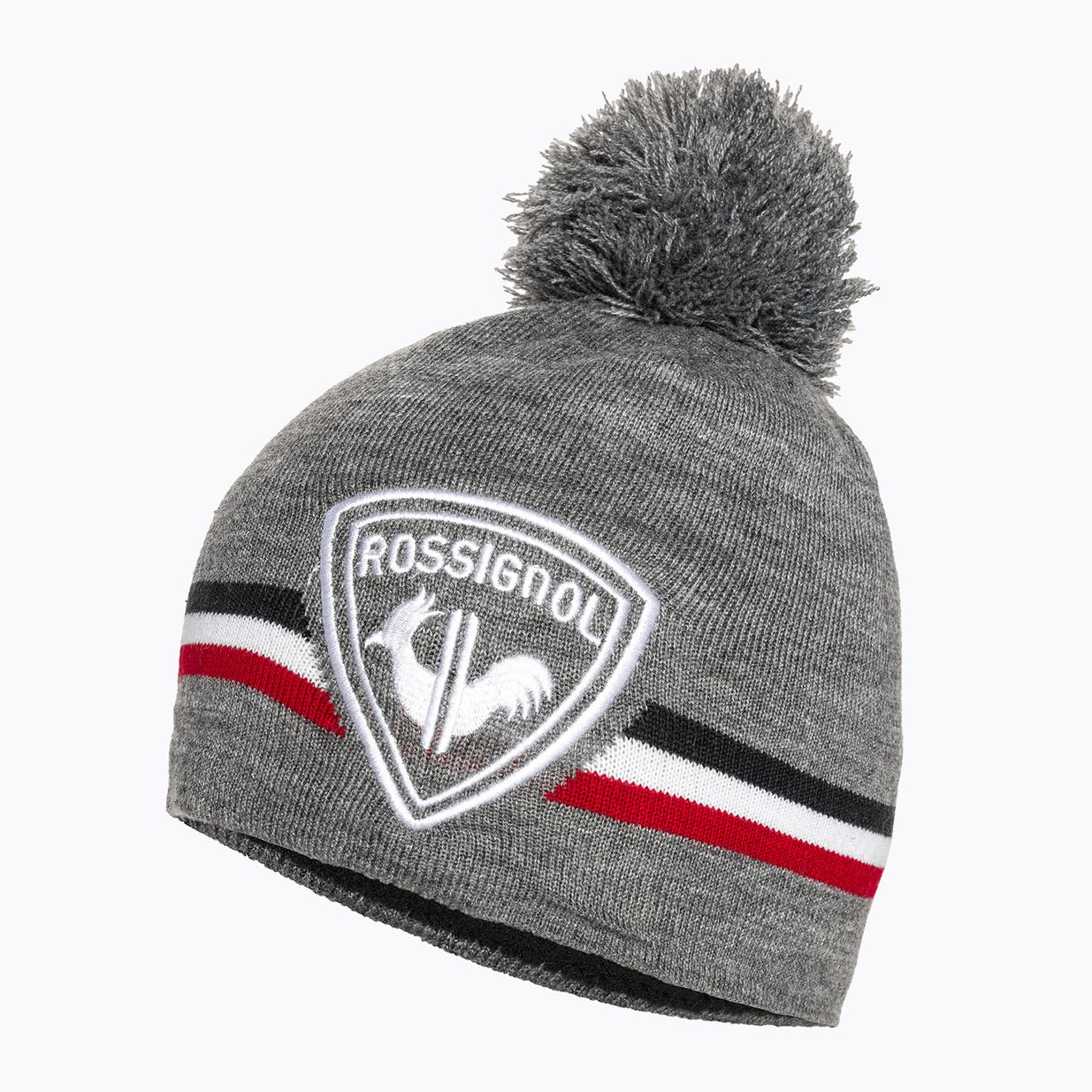 Vyriška žieminė kepurė Rossignol Rooster Pompon heather grey 3