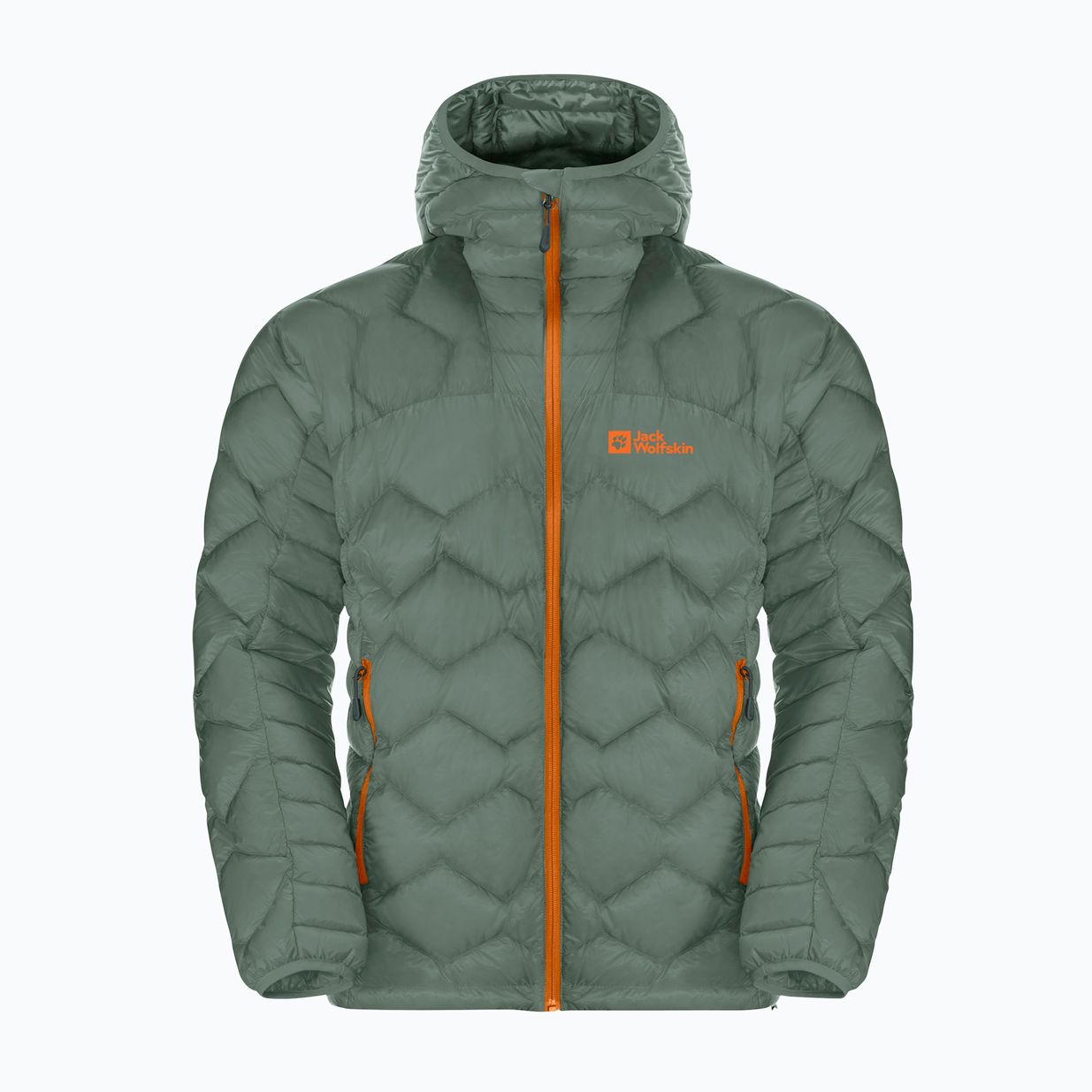 Jack Wolfskin Alpspitze Down Hoody hedge green vyriška slidinėjimo striukė 7