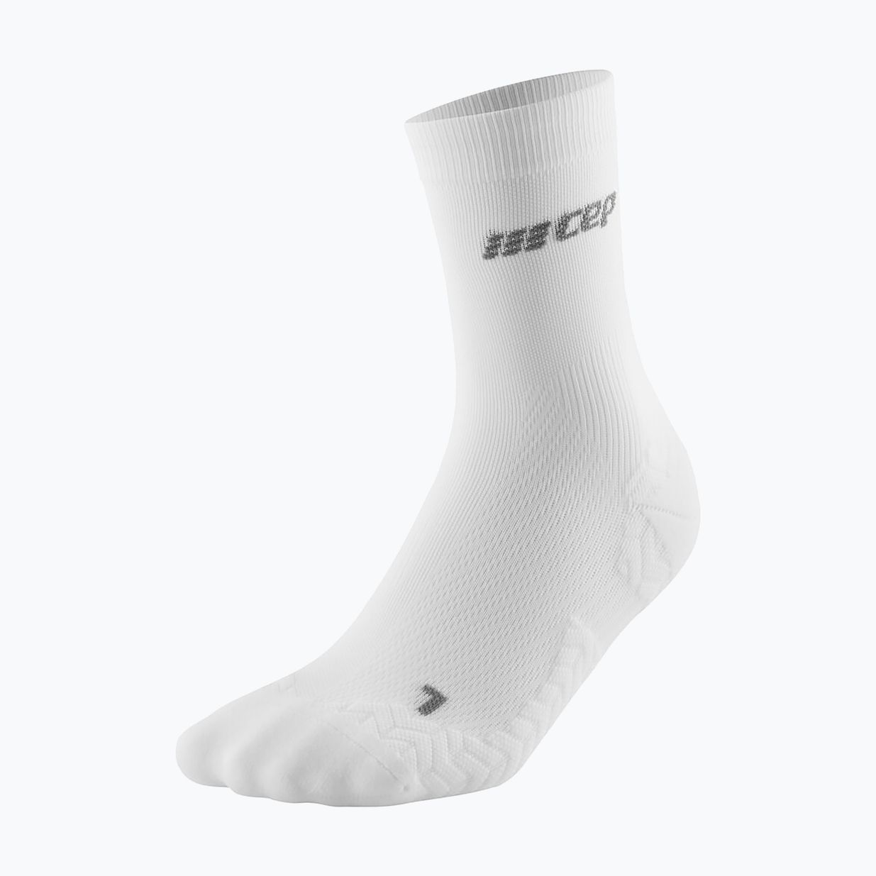 Moteriškos kompresinės kojinės CEP Ultralight Mid Cut white