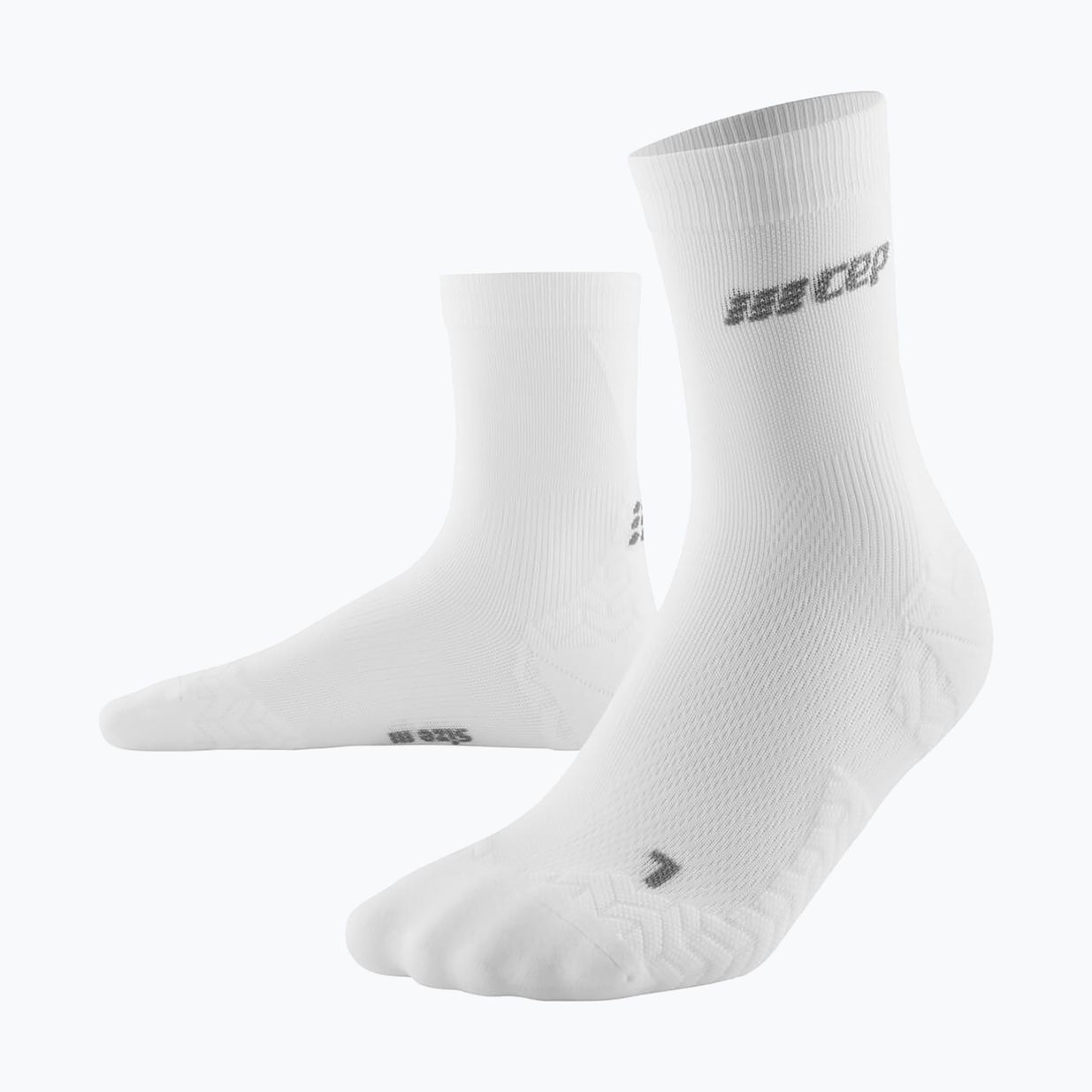 Moteriškos kompresinės kojinės CEP Ultralight Mid Cut white 2