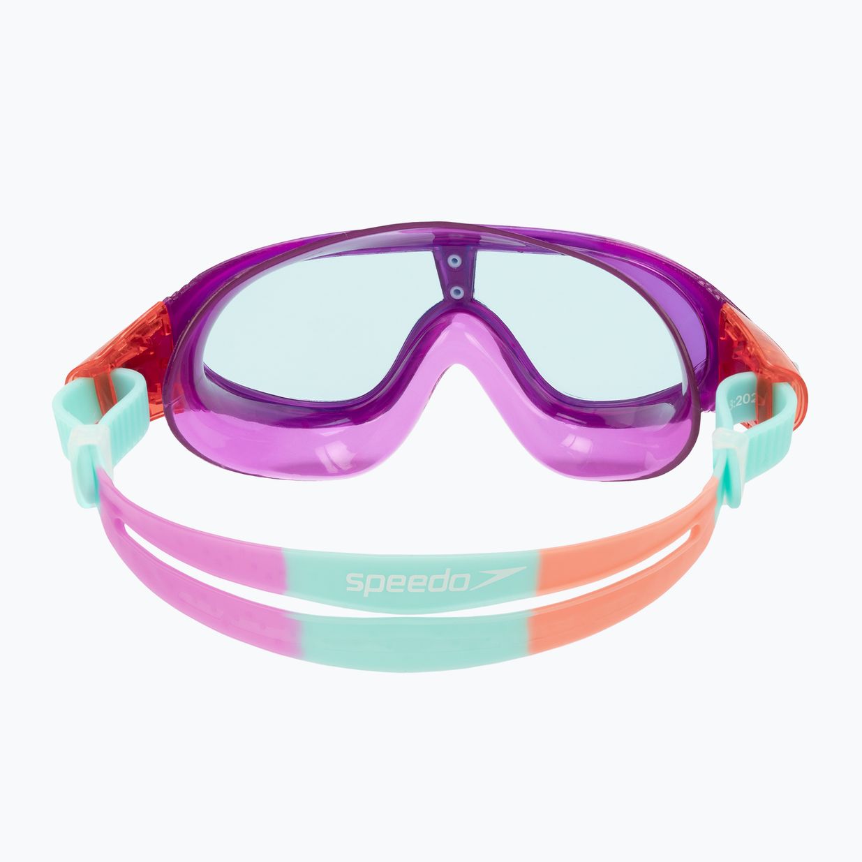 Speedo Rift Junior orchidėjų/ minkštųjų koralų/ pipirmėčių vaikiška plaukimo kaukė 8-01213B998 5