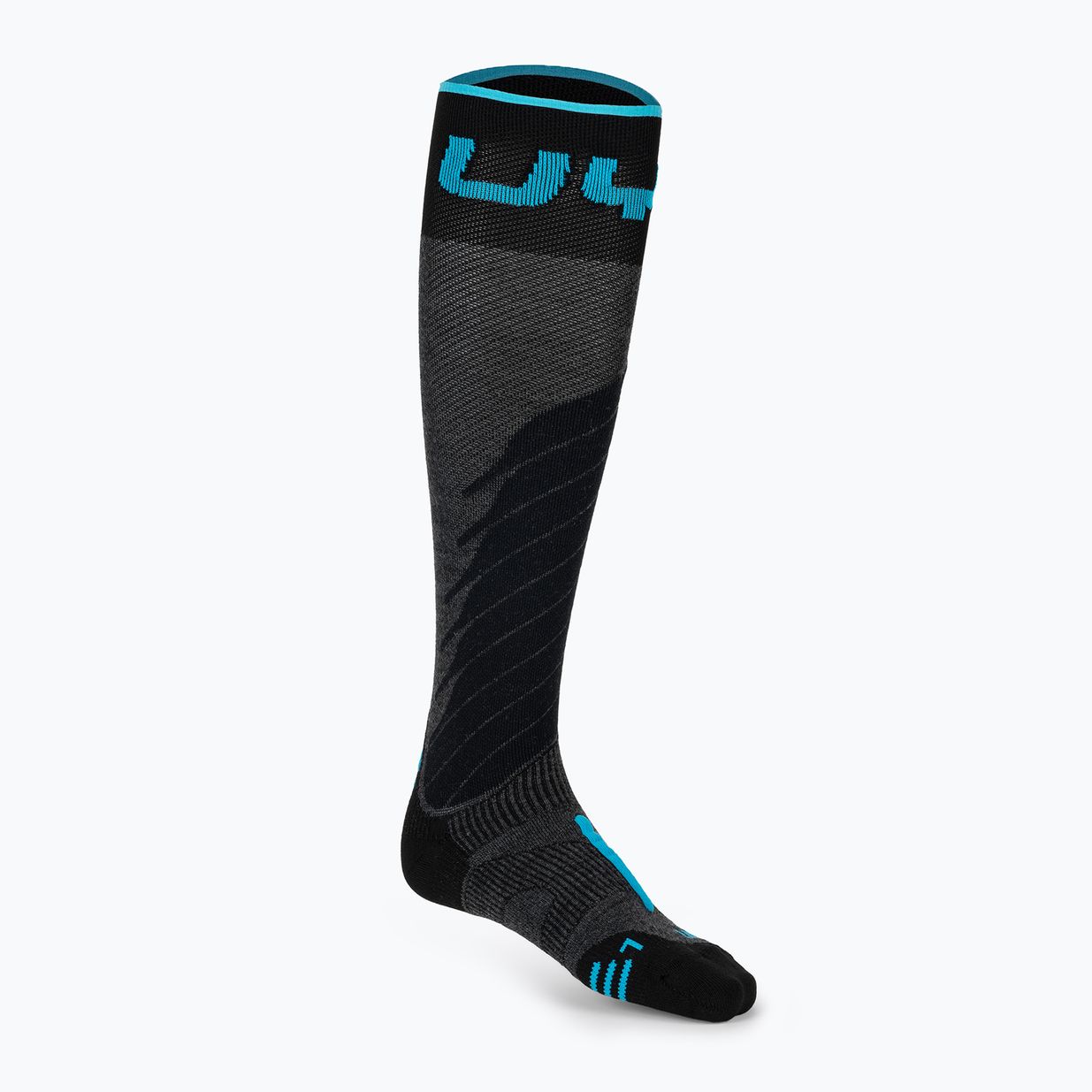 Vyriškos slidinėjimo kojinės UYN Ski One Merino antracite/turquoise 3