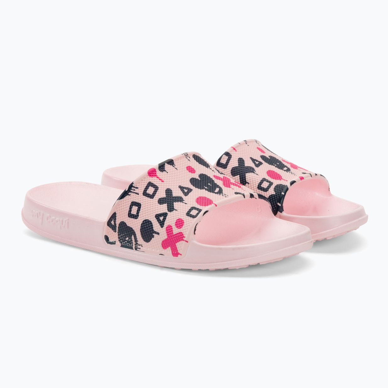 Vaikiškos šlepetės Coqui Tora pale pink/navy mouse 4