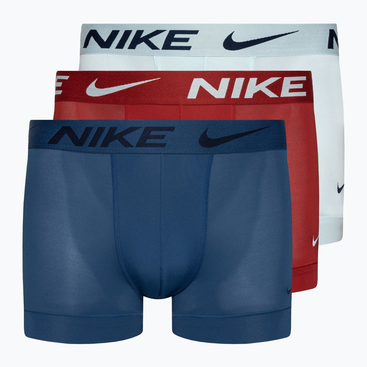 Vyriškos trumpikės Nike Dri-Fit Essential Micro Trunk 3 poros blue/red/white