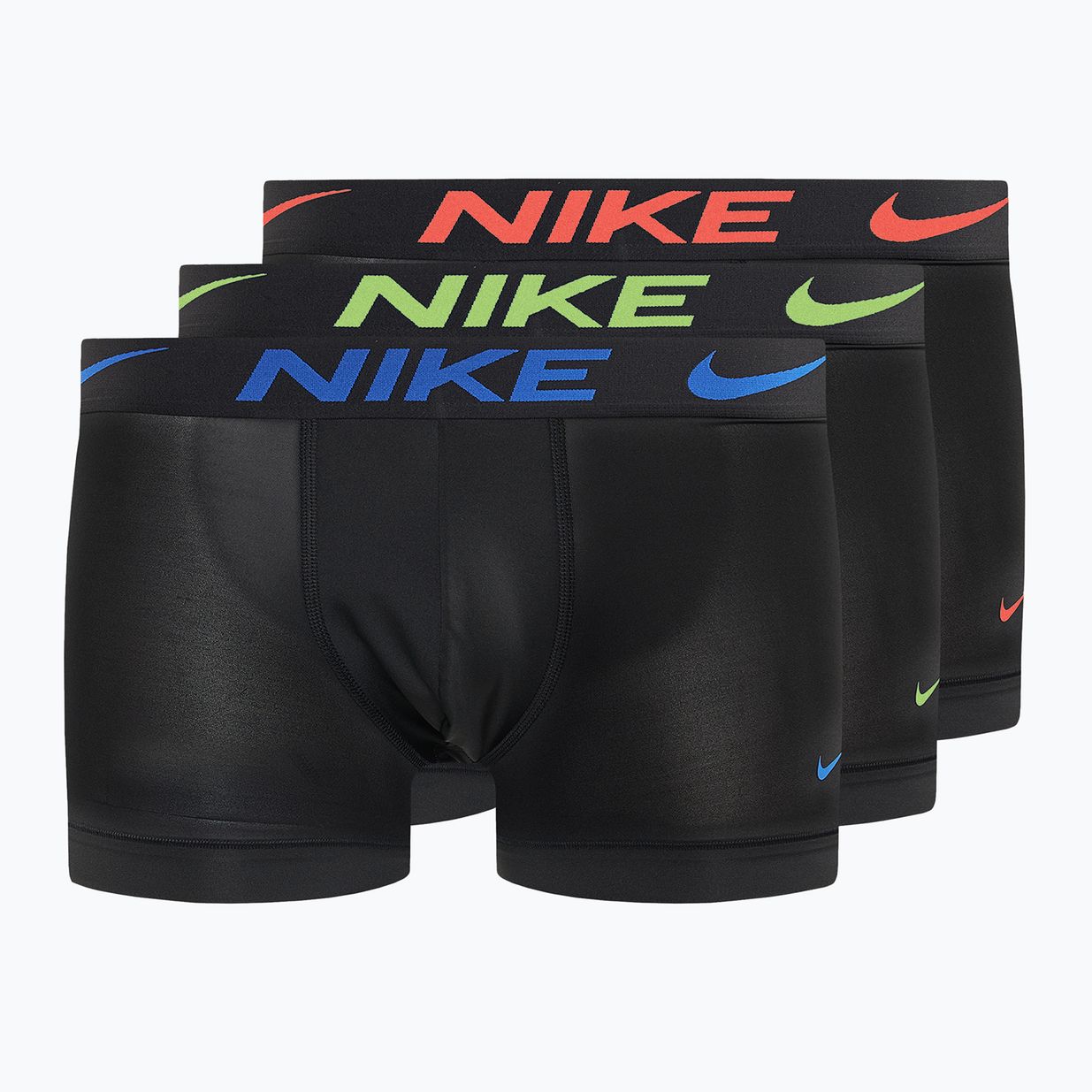 Vyriškos trumpikės Nike Dri-Fit Essential 3 poros black/hot punch/hyper royal