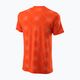 Vyriški teniso marškinėliai Wilson PWR SMLS Henley III orange WRA804501 2