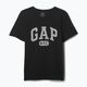 Moteriški marškinėliai GAP Logo Slub Tee black 5