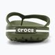 Šlepetės per pirštąCrocs Crocband Flip army green/white 7