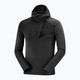 Vyriški Salomon Outline FZ Hoodie vilnoniai džemperiai su gobtuvu juodi LC1368300
