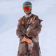 Vyriškos Oakley TC Gunn RC Bib 3.0 rudos spalvos snieglenčių kelnės su debesų spauda 18