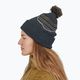 Žieminė kepurė Patagonia Powder Town Beanie fitz roy stripe knit/smolder blue 3