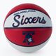 Wilson NBA Team Retro Mini Philadelphia 76ers krepšinio kamuolys WTB3200XBPHI dydis 3