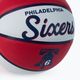 Wilson NBA Team Retro Mini Philadelphia 76ers krepšinio kamuolys WTB3200XBPHI dydis 3 3