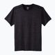 Vyriški bėgimo marškinėliai Brooks Luxe htr deep black 3