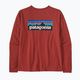 Moteriški trekingo marškinėliai Patagonia P-6 Logo Responsibili-Tee LS burl red 6
