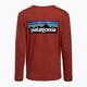 Moteriški trekingo marškinėliai Patagonia P-6 Logo Responsibili-Tee LS burl red 2