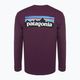 Vyriški žygio marškinėliai ilgomis rankovėmis Patagonia P-6 Logo Responsibili night plum 4