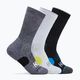 Bėgimo kojinės HOKA Crew Run Sock 3 poros white/black/grey