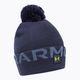 Under Armour vyriška žieminė kepurė Ua Halftime Fleece Pom navy blue 1373093