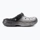 "Crocs Classic Glitter Lined Clog" juodos/ sidabrinės spalvos šlepetės 3