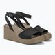 Moteriški sandalai Crocs Brooklyn Ankle Strap Wedge black/mushroom 4