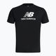New Balance Essentials Stacked Logo Co vyriški treniruočių marškinėliai juodi MT31541BK 5