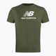 New Balance Essentials Stacked Logo Co vyriški treniruočių marškinėliai žali MT31541DON 5